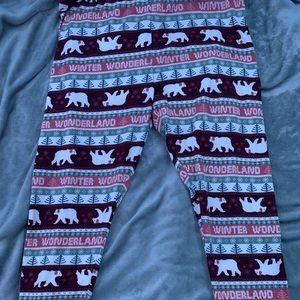 winter themed leggings
